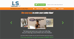 Desktop Screenshot of lobbysigns.com